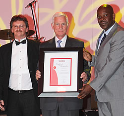 Aquatan's Piet Meyer receives SABS award 